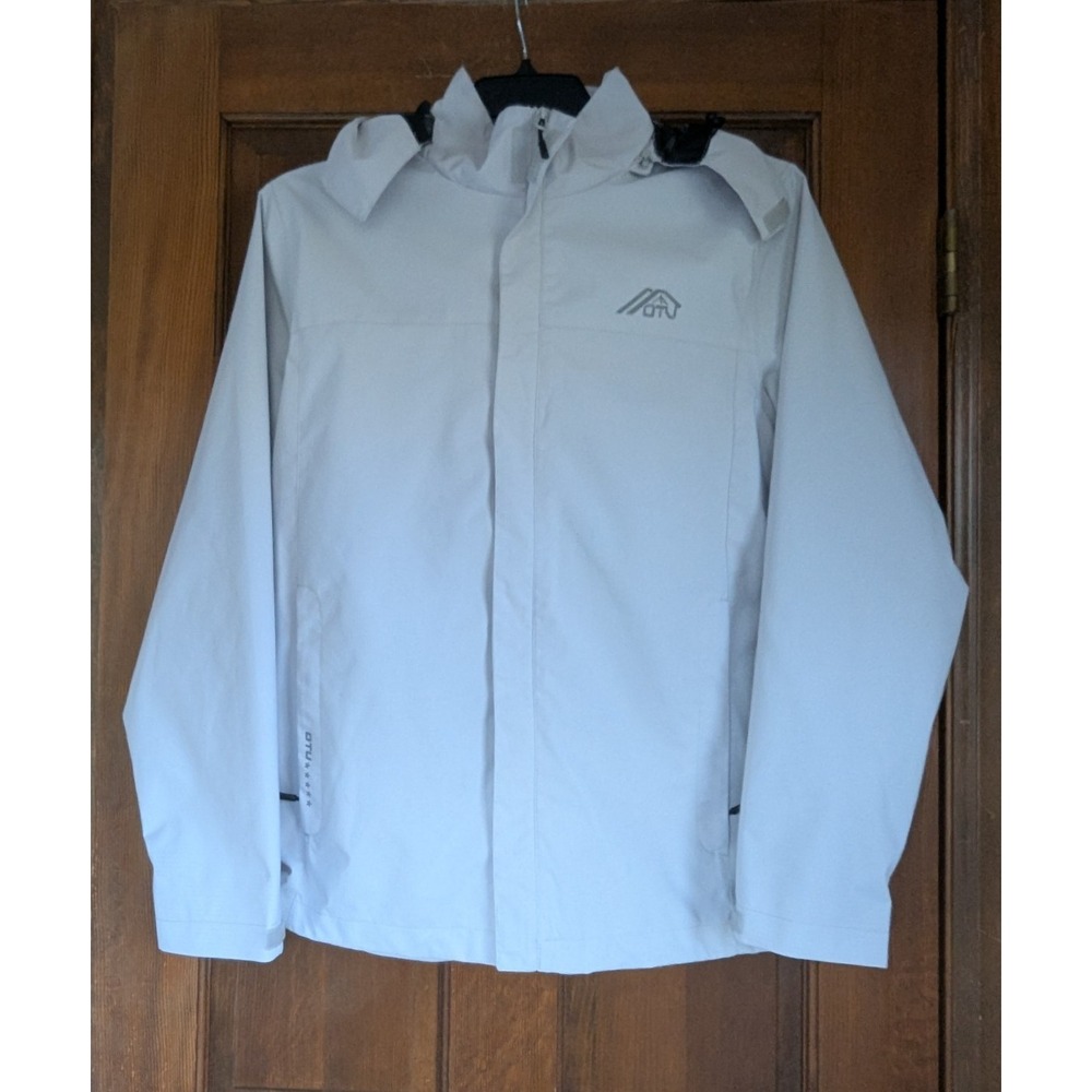 OTU Jacket Men's S Lightweight Waterproof Windproof Raincoat Grey